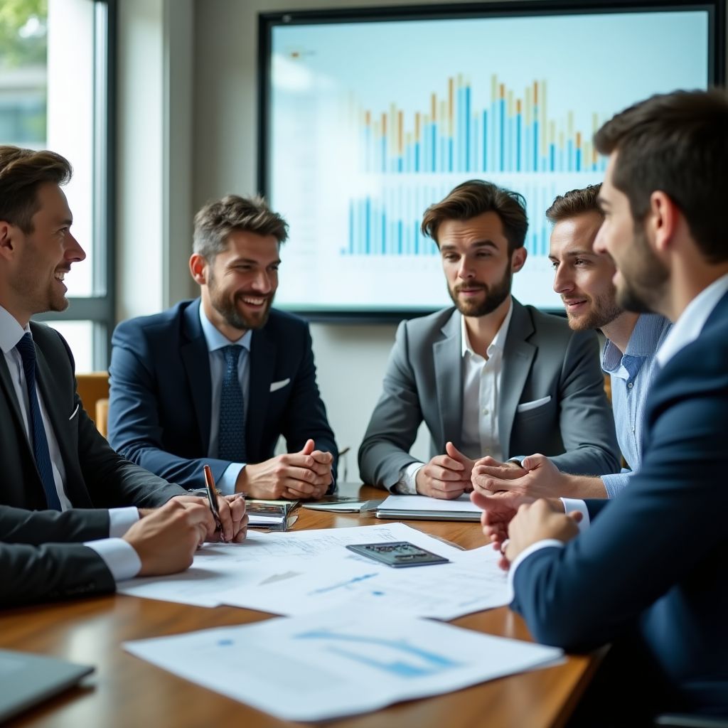 Equipo de FinanzArgentina en reunión estratégica
